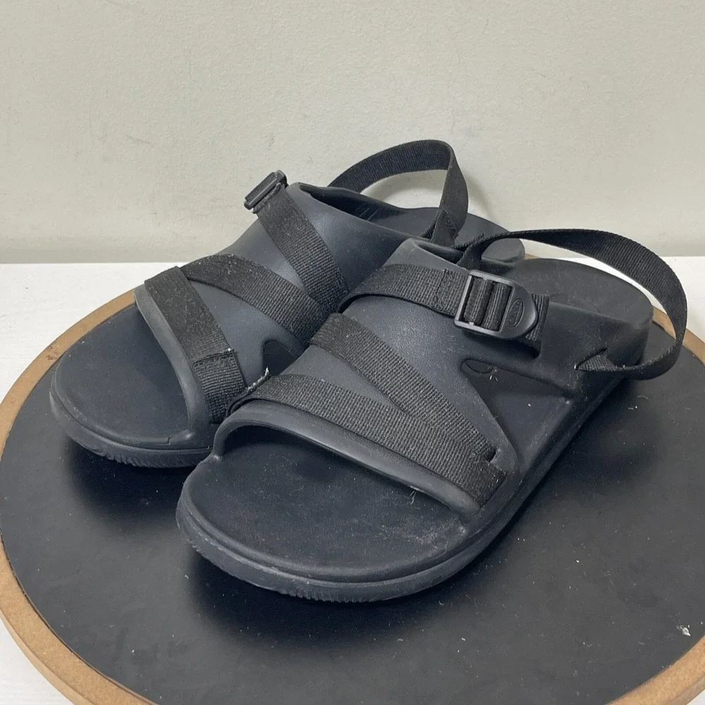 Chaco Chillos Sport Sandals Men Size 12 Adjustable Strap Black Outdoor Slide
